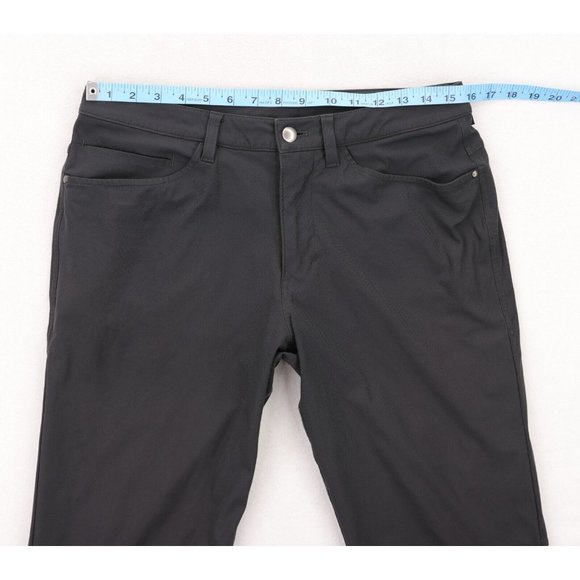 Lululemon ABC Classic-Fit Pants Men's 31 X 32 Gray 5 Pocket Warpstreme Polyester - Picture 6 of 7